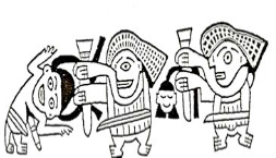 Figure 2. Depiction of a decapitation ritual (Proulx 2001).